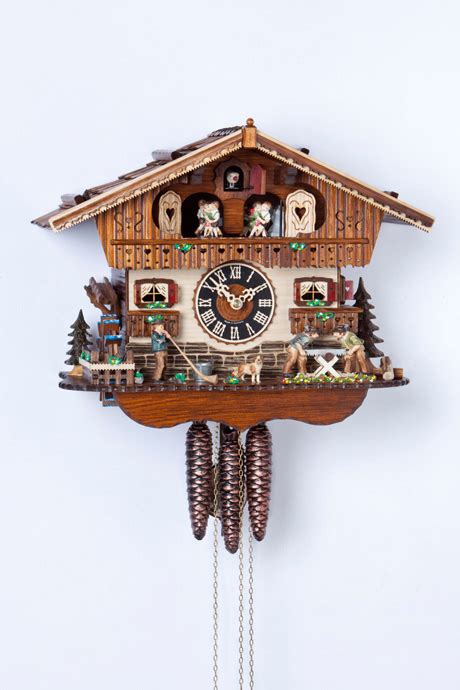 Original Handmade Black Forest Cuckoo Clock Made In Germany 2 148