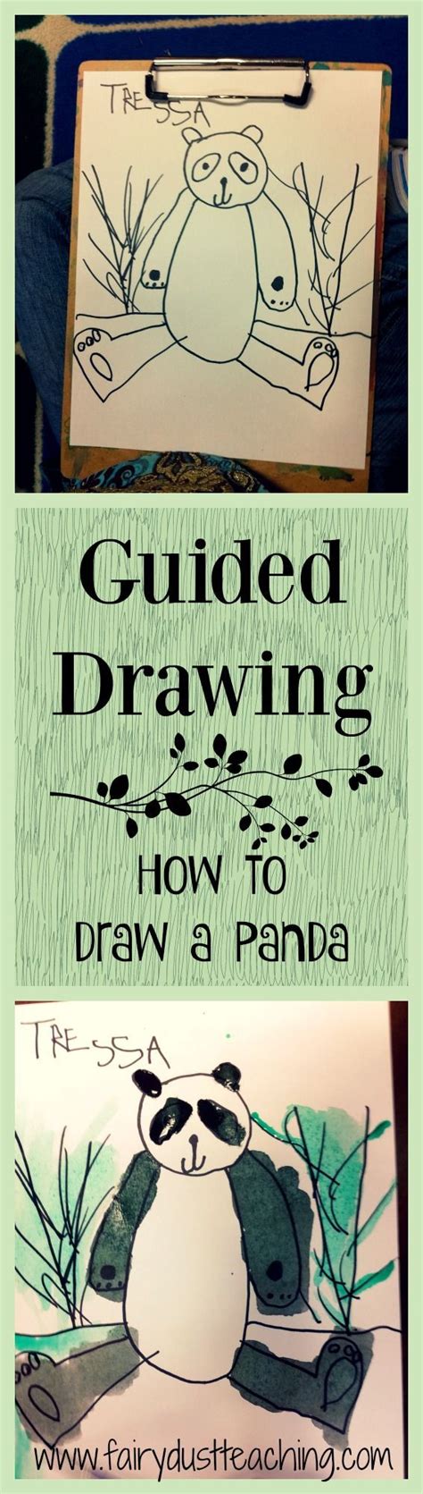Inside the feet, small circles on the opposite side of the process. How to Draw a Panda Bear | Kindergarten art, Fairy dust ...