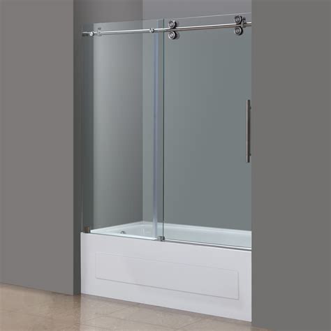 Shop our selection of shower & bathtub doors products at bed bath & beyond. Langham Frameless Sliding Tub Height Door in Chrome or ...