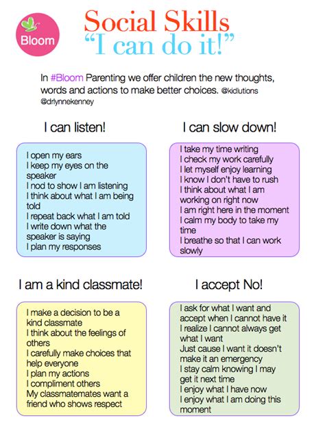 I Can Do It Teaching Social Skills With New Words And Behaviors