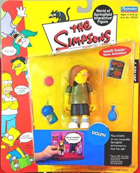Series 7 Dolph The Simpsons Wos Action Figure Playmates Mip Ebay