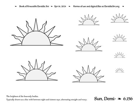 Sun Traceable Heraldic Art