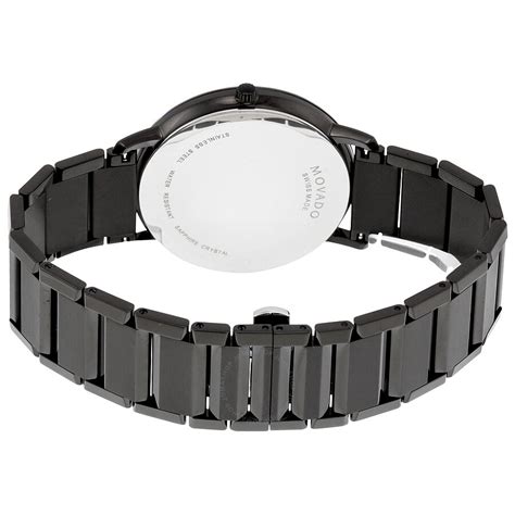 Ladies movado 1881 stainless steel swiss quartz watch black face 84 a1 1432a. Movado Sapphire Black Dial Black PVD Stainless Steel Men's ...