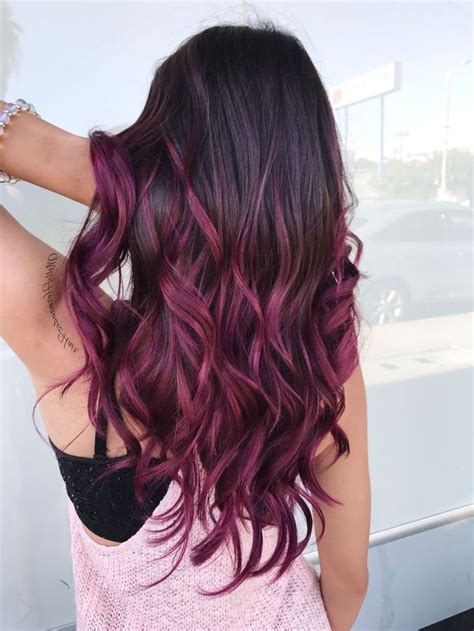 Black hair with pink ombre hair. 1001 + ombre hair ideas for a cool and fun summer look