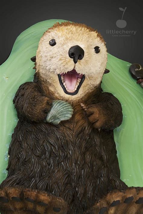 Sea Otter Cake Cake By Little Cherry Cakesdecor