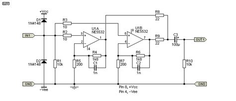Ne5532 Preamplifier Circuit Diagram Audio Noise With 5532 Opamp