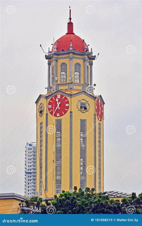 Manila City Hall Clock Tower In Manila Philippines Editorial Stock