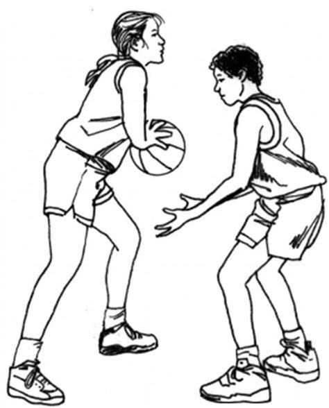 Dibujos De El Baloncesto Educación Física Para Colorear Para Colorear