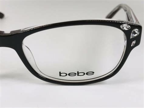 new bebe bb5114 210 topaz priceless eyeglasses with crystals 54mm with bebe case eyeglass frames