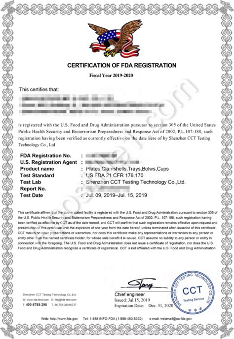 Fda Certificates Online Apostille Services