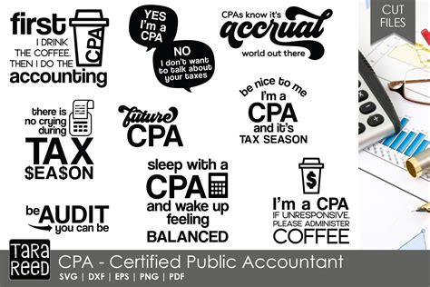 Cpa Certified Public Accountant Svg And Cut Files