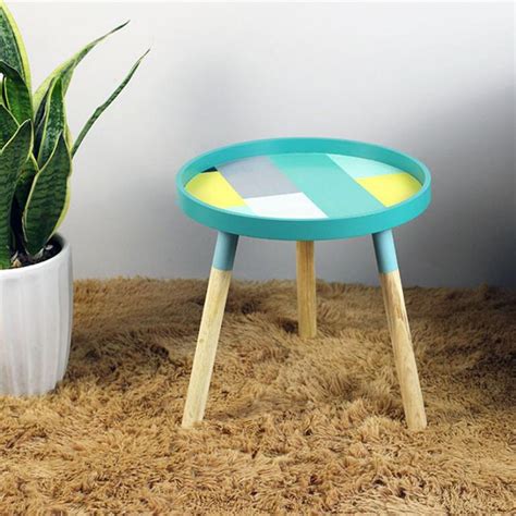 Colorful Living Room Small Tea Table Simply Side Tables
