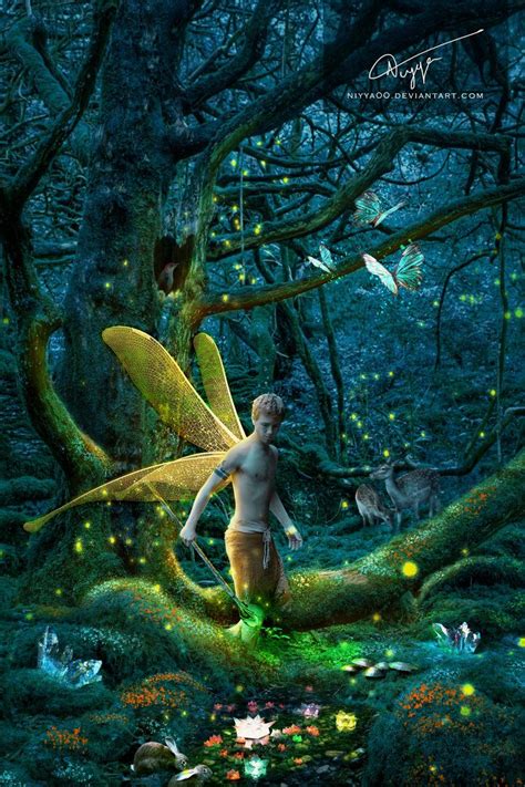 The Protector Of The Forest By Niyya00 Male Fairy Fantasy Character