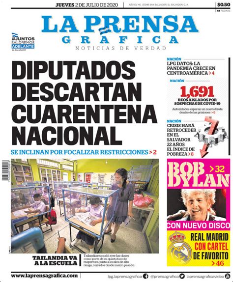 Periódico La Prensa Gráfica El Salvador Periódicos De El Salvador