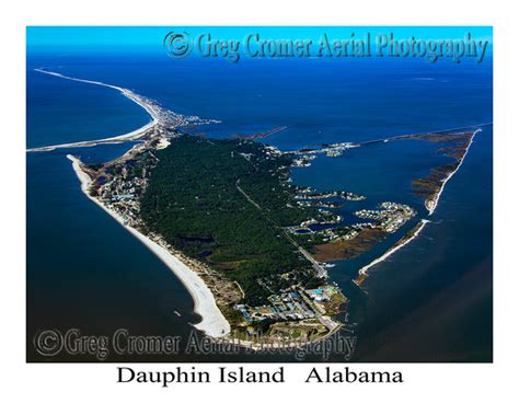 Aerial Photo Of Dauphin Island Alabama America From The Sky