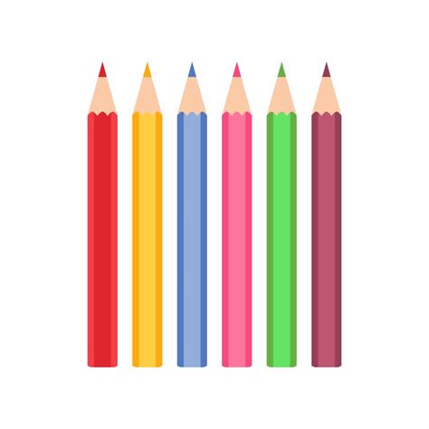 Lápices De Colores Para Oficina O Dibujo Con Varios Colores Colección