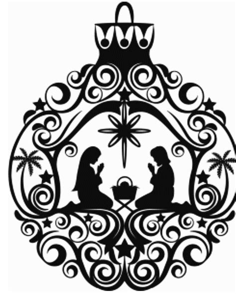Black And White Religious Christmas Clip Art Adr Alpujarra