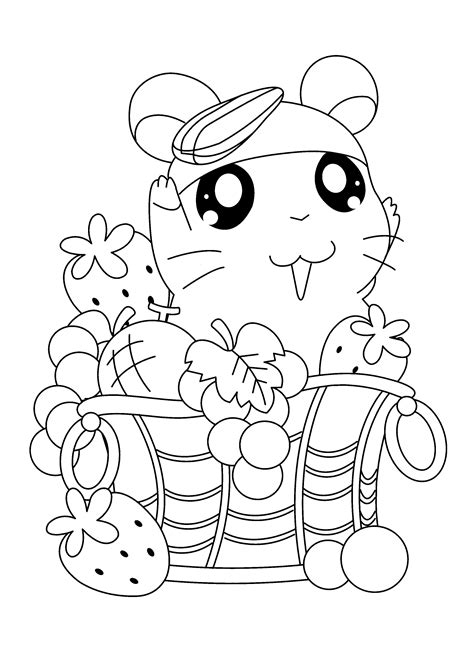 Hamtaro coloring page › back to category hamtaro coloring pages. Hamtaro Coloring Page Tv Series Coloring Page | PicGifs.com