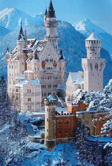 Neuschwanstein Castle Germany 19th Century Founder King Ludwig Ii