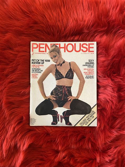Vintage Penthouse Magazine October 1977 Pet Of The Year Etsy