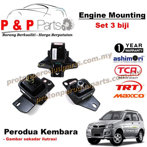 Engine Mounting Pcs Set Perodua Kembara Old Dvvt Year