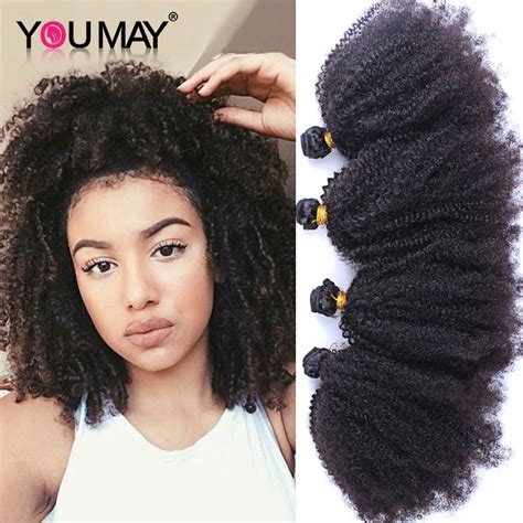 7a Mongolian Kinky Curly Hair Afro Kinky Curly Virgin Hair 4 Bundles