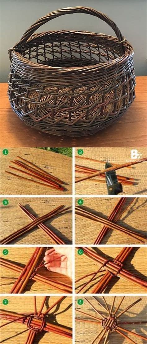 40 Creative Willow Craft Ideas Basket Weaving Patterns Diy Weaving Basket Weaving