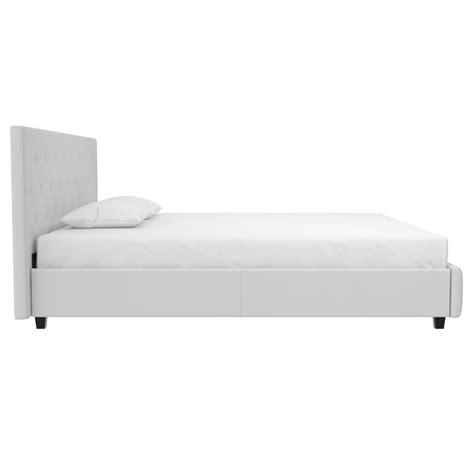 Dhp Dakota Upholstered Platform Bed King White