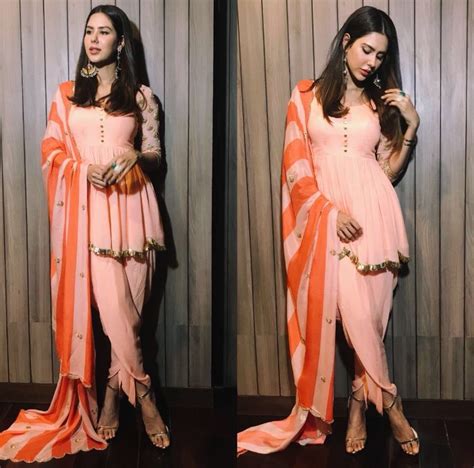 Sonam Bajwa Indian Party Wear Designer Dresses Indian Indian Designer Outfits