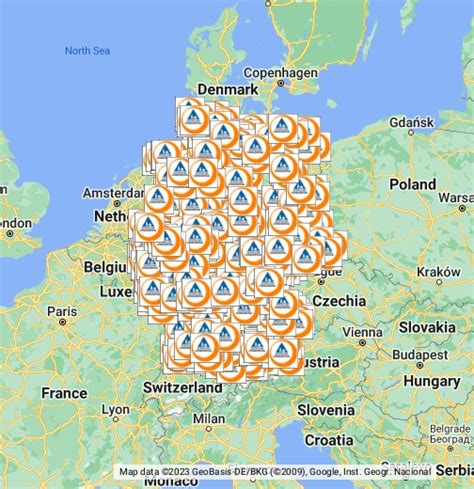 Jugendherbergen in Deutschland - Google My Maps