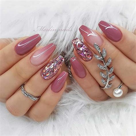43 Beautiful Nail Art Designs For Coffin Nails Stayglam Nail Art