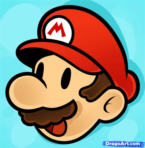 Have them draw the main character on a sheet of paper. How to Draw Mario Easy, Step by Step, Video Game Characters, Pop Culture, FREE Online Drawing ...