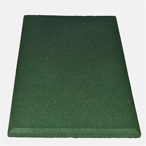 Outdoor Rubber Playground Swing Set Mats Green 32x54x2in