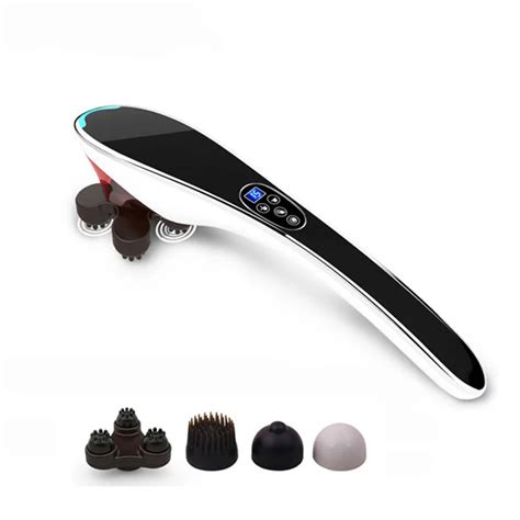rechargeable cordless handheld infrared percussion body massager dolphin vibrator electric hand
