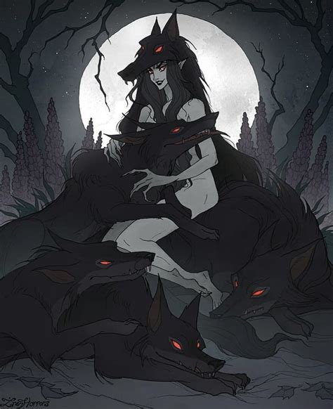 Pin By 𝐬 𝐚 𝐬 𝐤 𝐢 𝐚 On True Art Werewolf Girl Anime Wolf Art