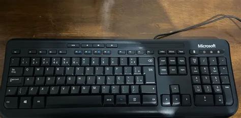 Teclado Microsoft 600 Qwerty Português Brasil Preto Computadores E