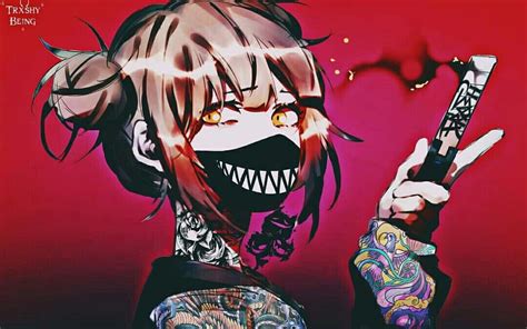 Gangster Anime Girl With Mask