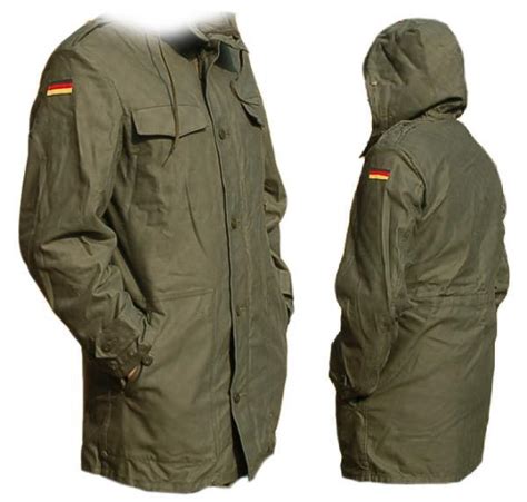 Authentic German Army Olive Parka Military Coat Jacket Bundeswehr Fur