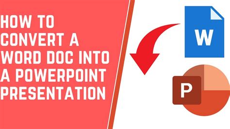 How To Convert Word To Powerpoint Presentation Youtube