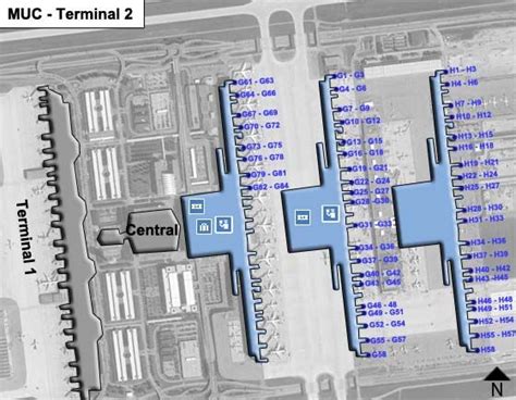 Munich Airport Muc Terminal 2 Map