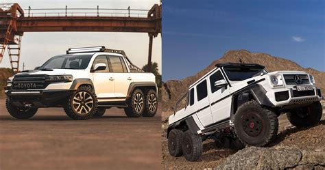 This Monster Toyota Land Cruiser 6x6 Pickup Truck Is Beyond Our Imagination