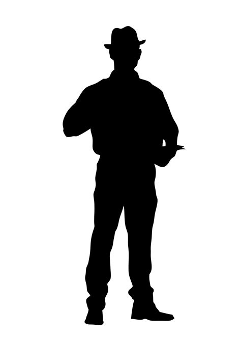 Silhouette Of A Man Standing The Best Selection Of Royalty Free Man