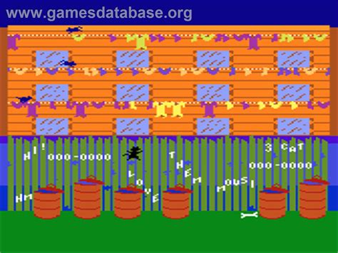 Alley Cat Atari 8 Bit Artwork In Game