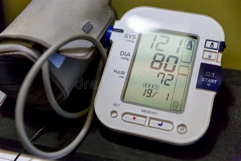 Digital Blood Pressure Cardio Pulse Heart Measuring Device Stock Image
