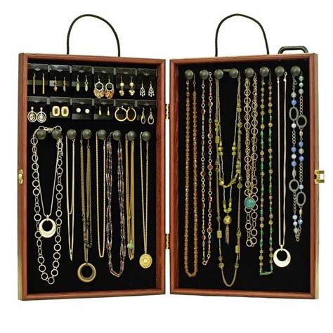 Jewellery Luxury Travel Jewellery Box Necklace Ring Organiser Cabinet