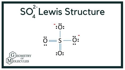SO42 Lewis Structure Sulphate Ion Lewis How To Find Out Molecules