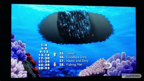 Finding Nemo 2003 Dvd Menu Walkthrough Disc 1widescreen Reverse