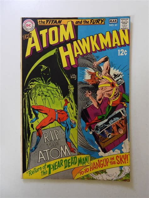 Atom And Hawkman 41 1969 Fn Condition Comic Books Silver Age