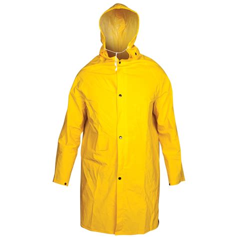 Unisafe Pvc 34 Length Large Yellow Raincoat Bunnings Warehouse