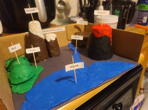 3d Clay Landforms And Bodies Of Water Project Landforms Landform